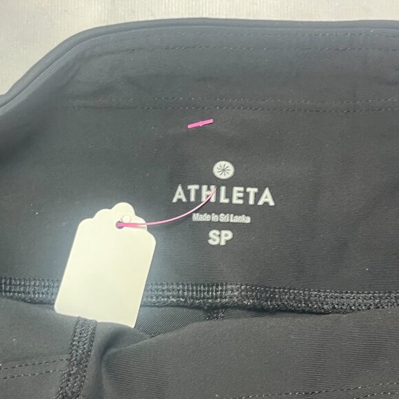 Athleta Elation Ultra High Rise Capri Leggings Black Small Petite SP Yoga - Picture 2 of 3